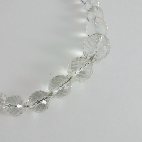 Vintage Sterling Silver & Crystal Necklace - Picture 6 of 6